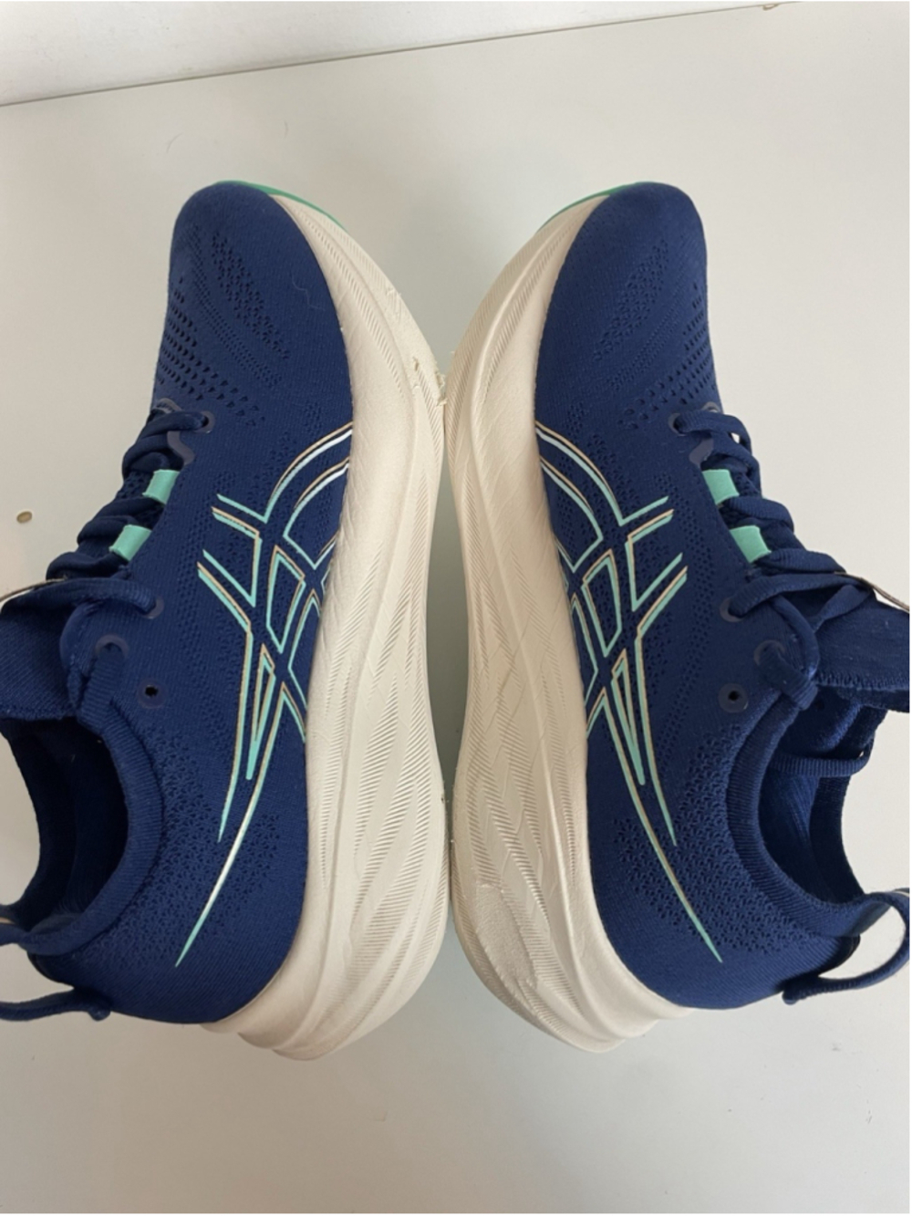 Asics Gel Nimbus 26 Womens Size 8 Blue Athletic Running Shoes Sneakers - Picture 7 of 11